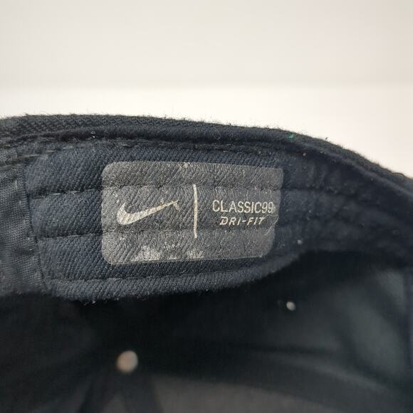 Nike Classic99 Fitted Hat Black One Size Solid Dri-Fit Blank Outdoor - Picture 9 of 9